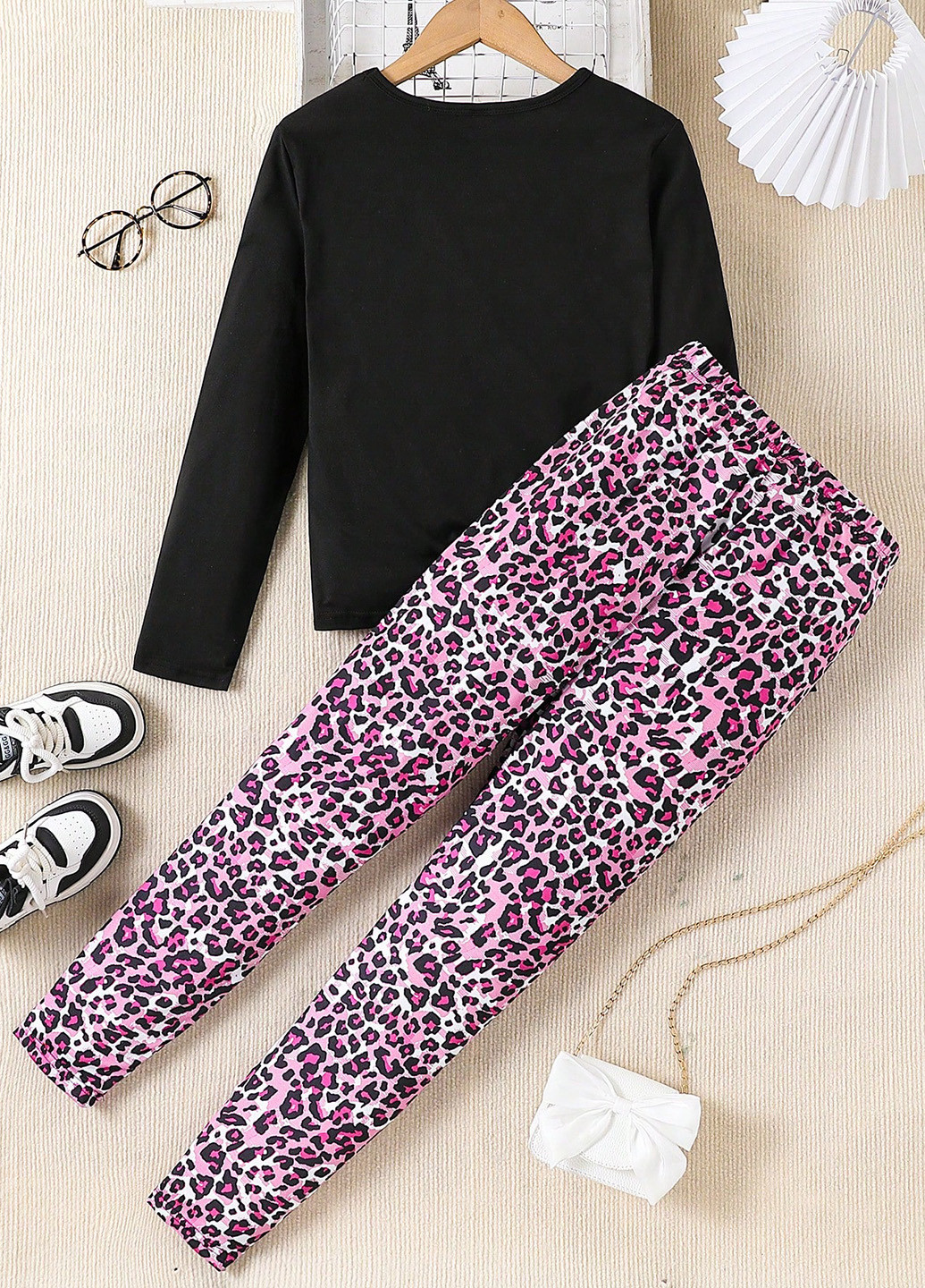 Ліловий демісезонний костюм (лонгслів, штани) брючний SHEIN