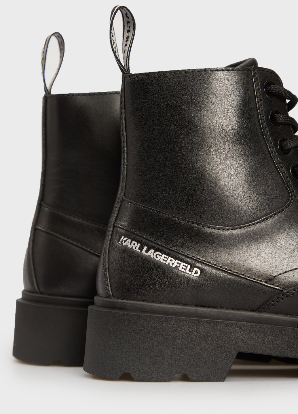 Зимние ботинки стилы Karl Lagerfeld с тиснением