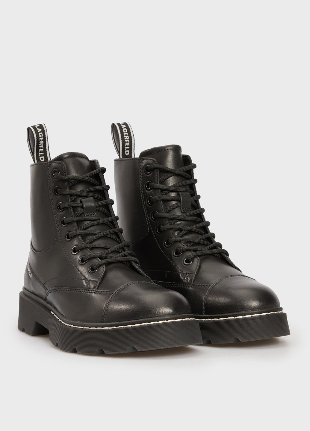 Зимние ботинки стилы Karl Lagerfeld с тиснением