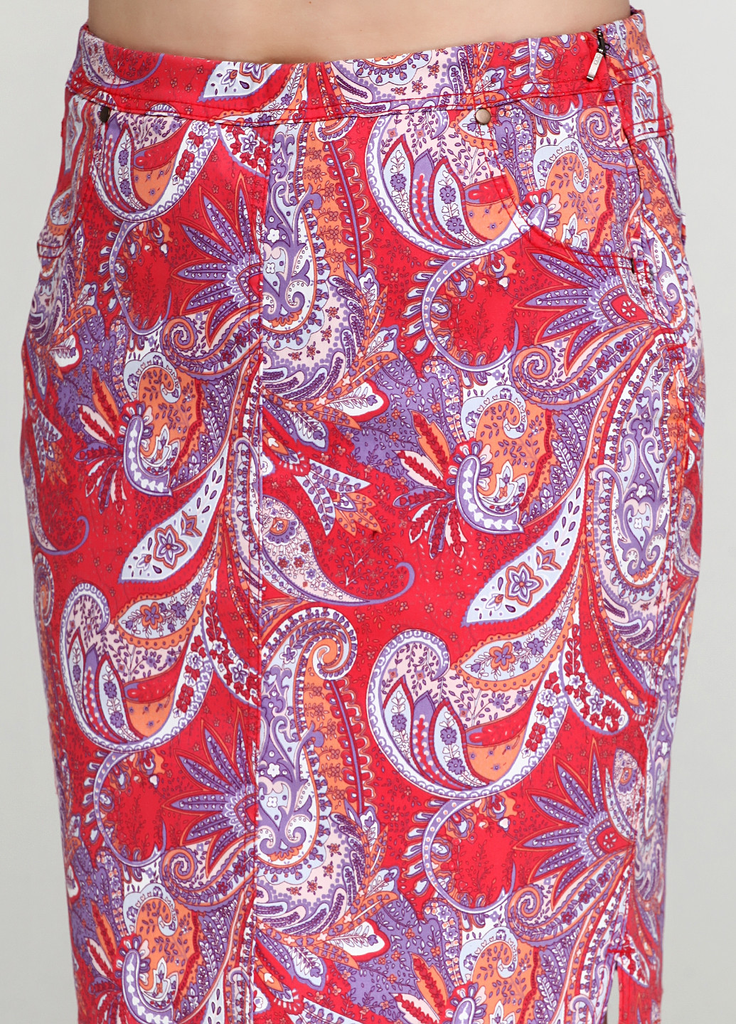 Разноцветная кэжуал с орнаментом юбка Adia Fashion