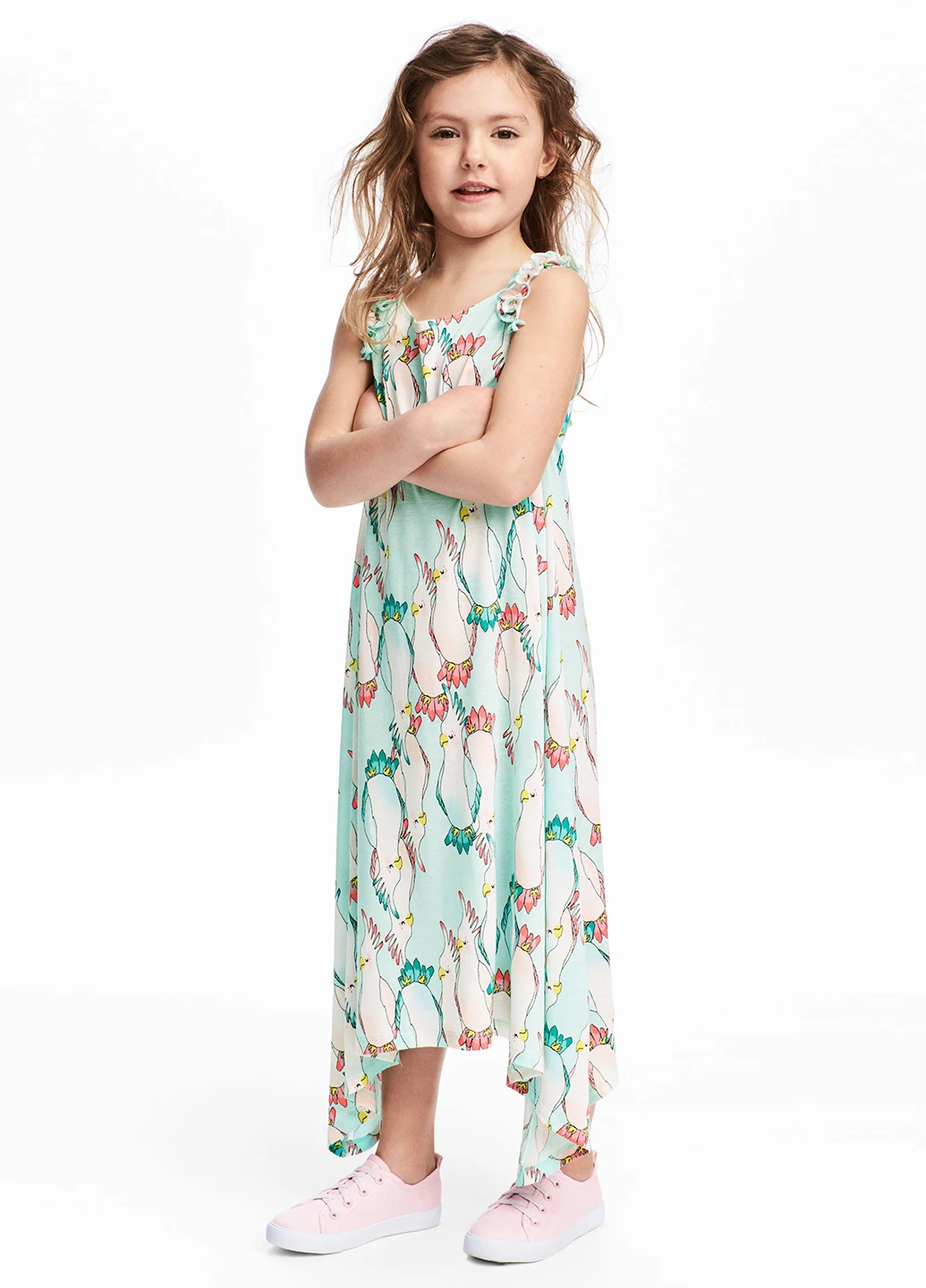 Светло-бирюзовое платье H&M (183622092)