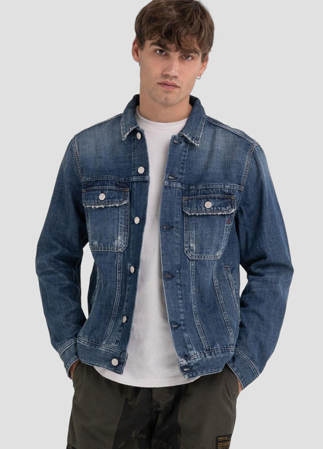 Синя демісезонна куртка Replay