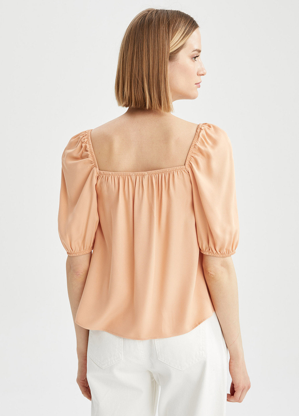 Персиковая блуза DeFacto