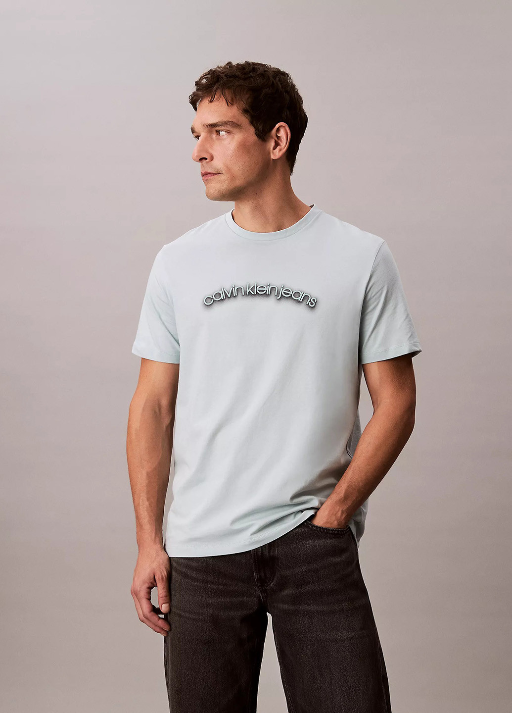 Голубая футболка Calvin Klein