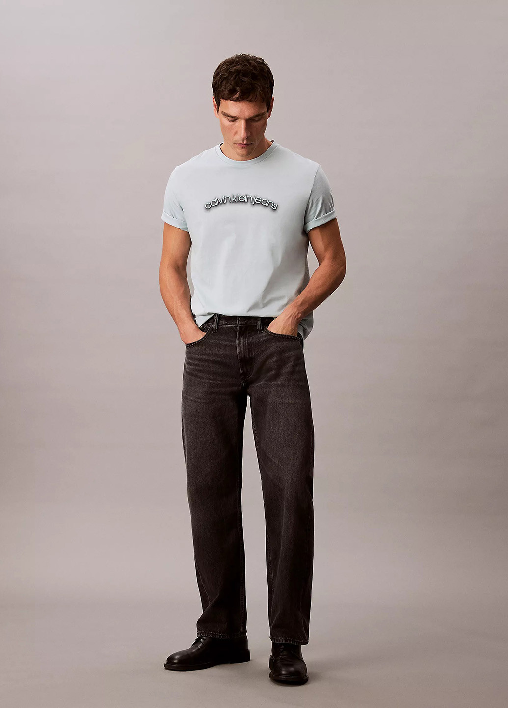 Голубая футболка Calvin Klein