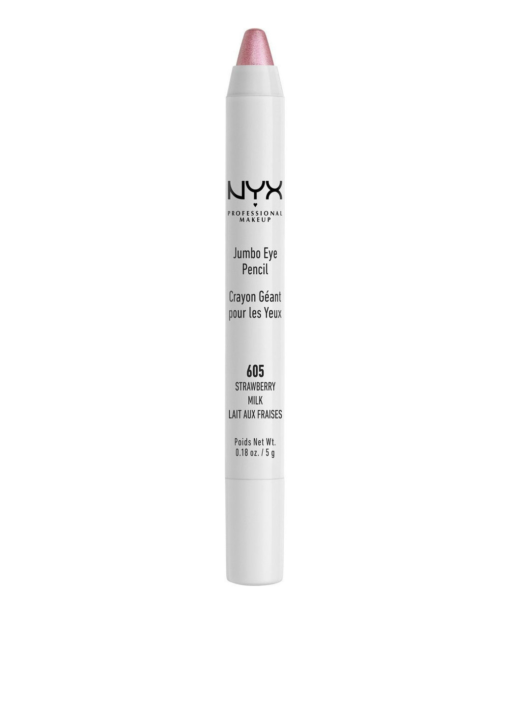Тени-карандаш для глаз 605 Strawberry Milk, 5 г NYX Professional Makeup (184255343)