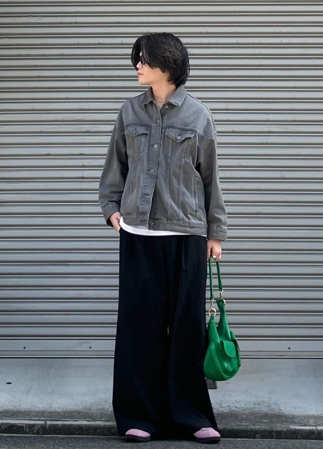 Сіра демісезонна куртка Uniqlo