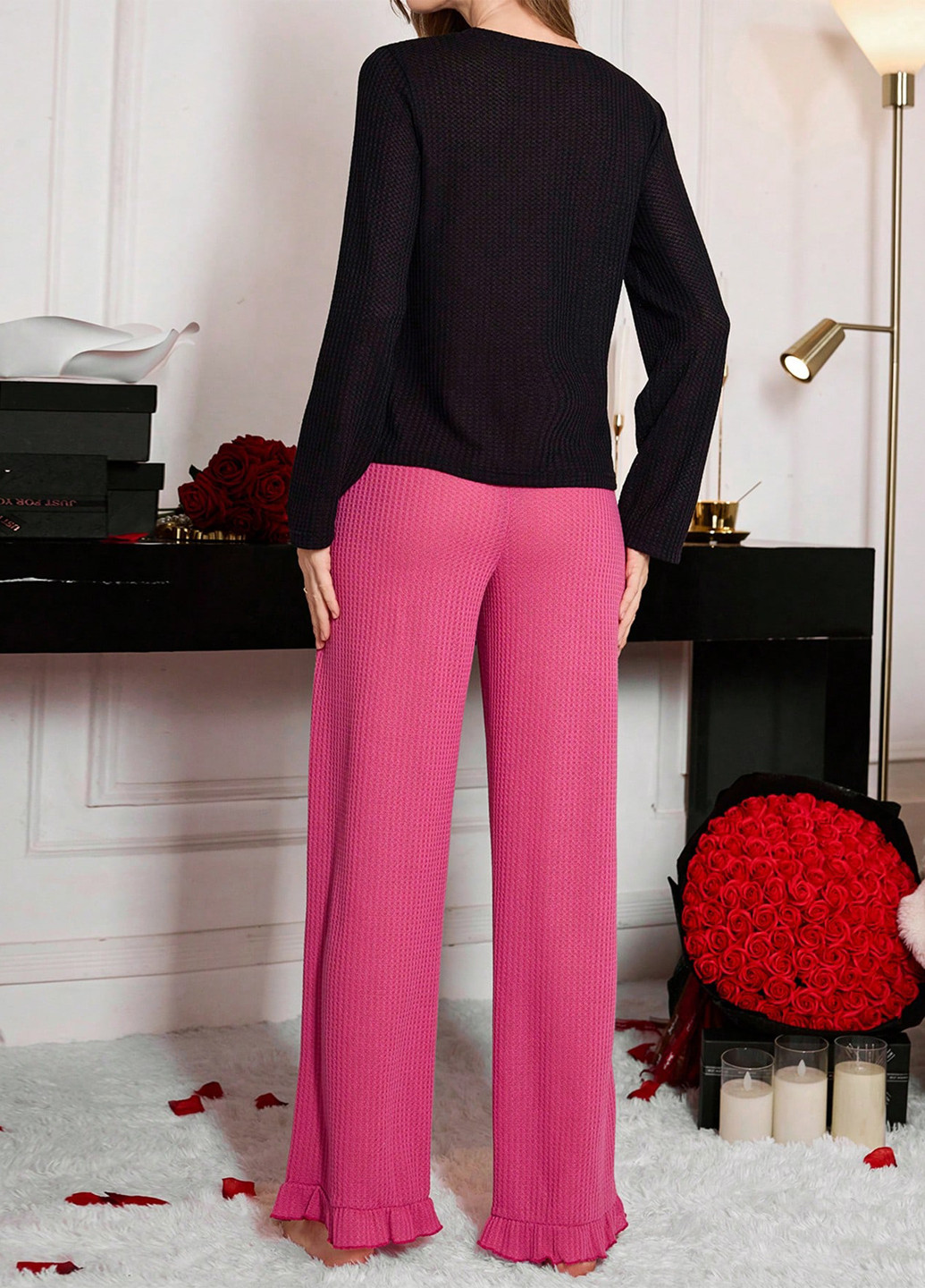 Комбінована всесезон піжама (лонгслів, штани) лонгслів + брюки SHEIN