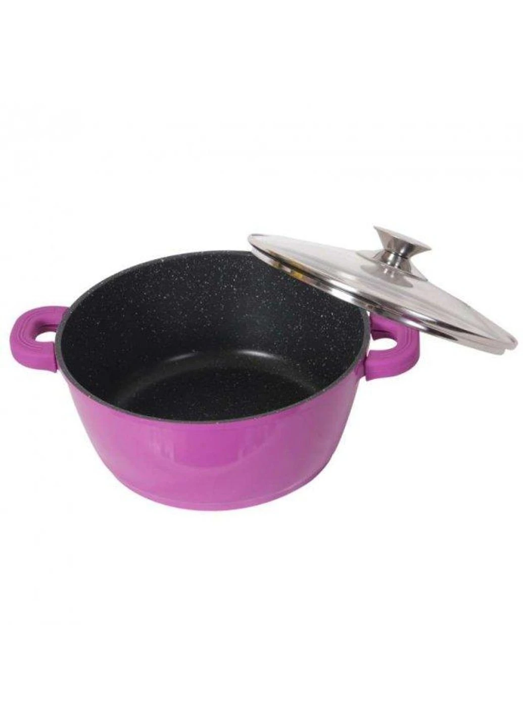Каструля Bohman BH-7328-MRB-PR 28 см 5.8 л фіолетова Bohmann (254641874)