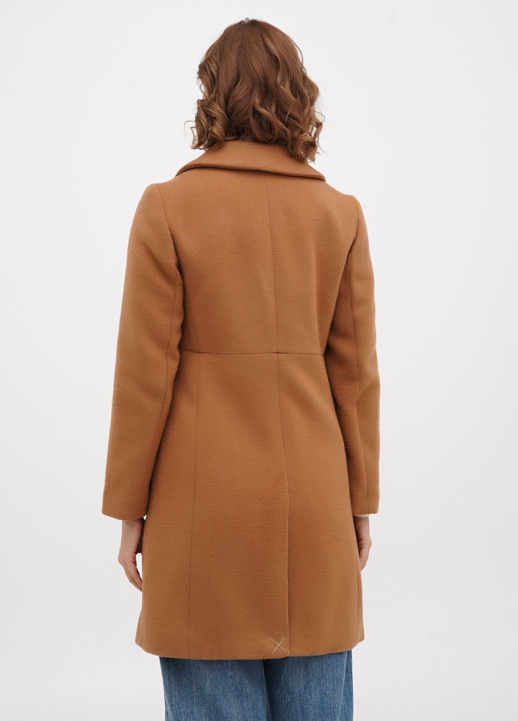 Коричневе демісезонне Пальто однобортне Talbots