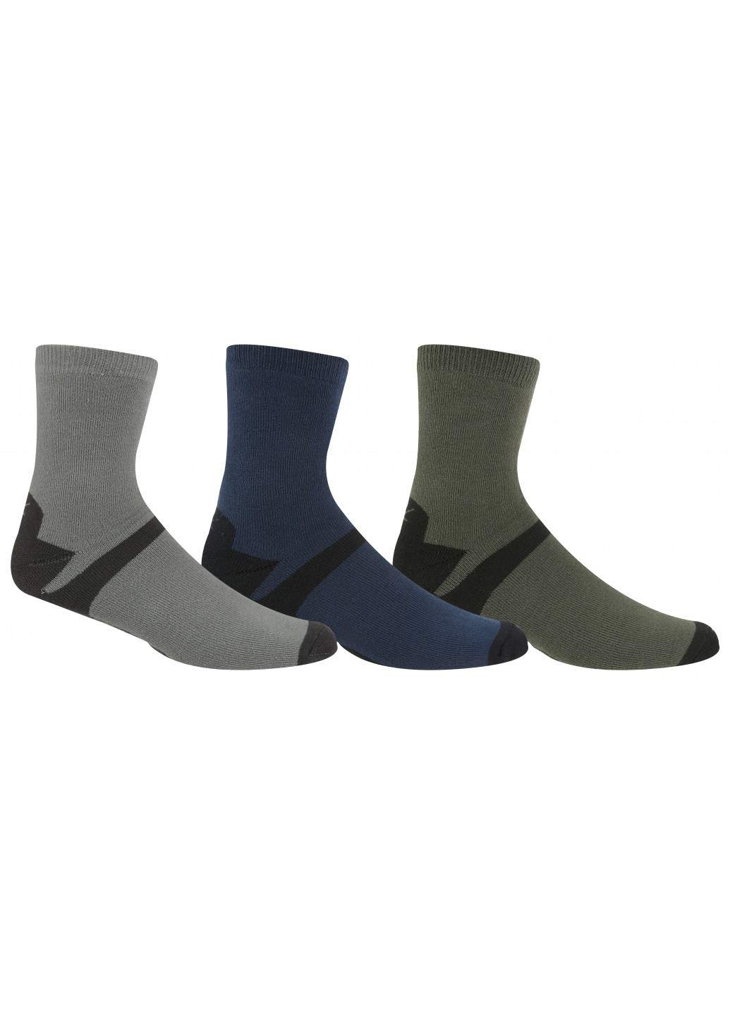 Комбинированные носки (3 пары) Regatta однотонные (369837393)