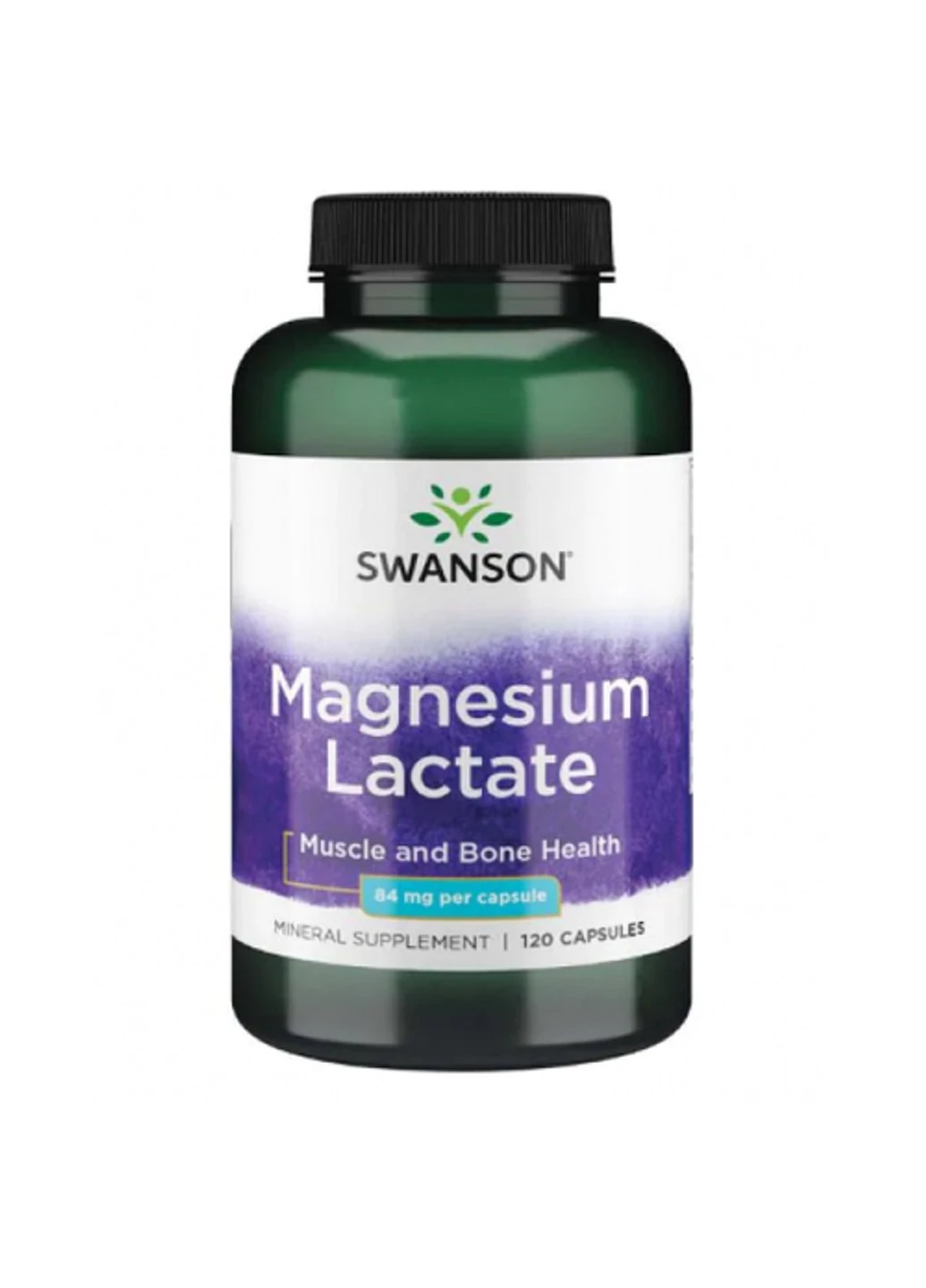 Лактат магнію Magnesium Lactate 84 mg 120 капсул Swanson (255408038)