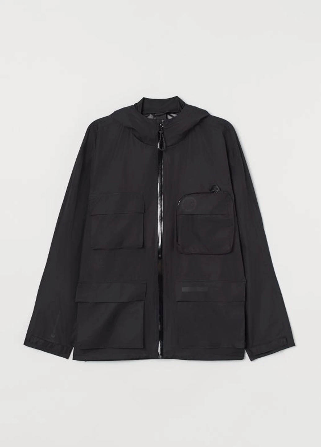 Черная демисезонная куртка H&M