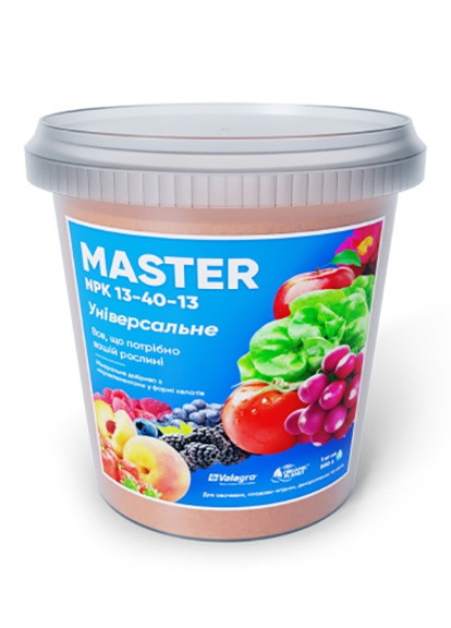 Минеральное удобрение Master (Мастер) NPK 13-40-13 1 кг Valagro (253258736)