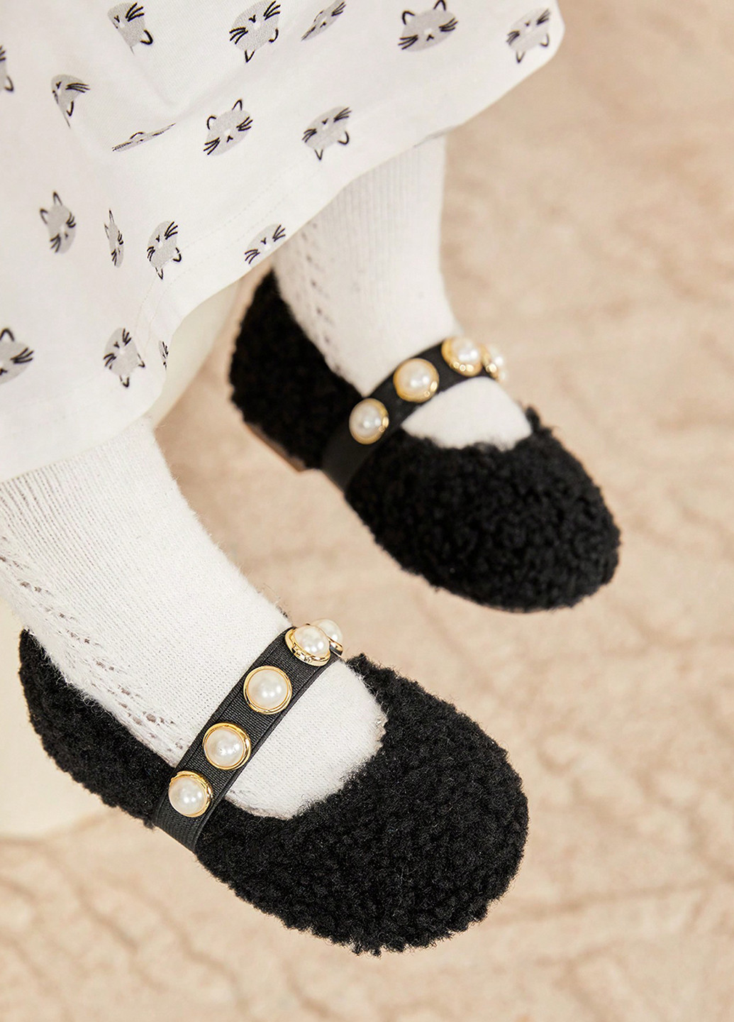 Балетки SHEIN з намистинами (331624001)