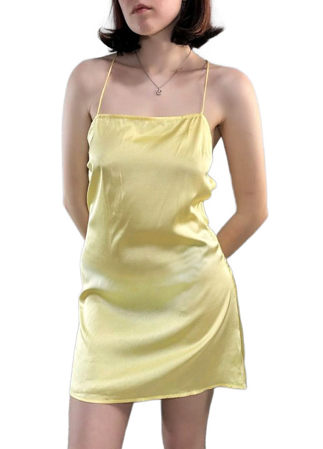 Жовтий вечірня сукня сукня-комбінація PrettyLittleThing однотонна