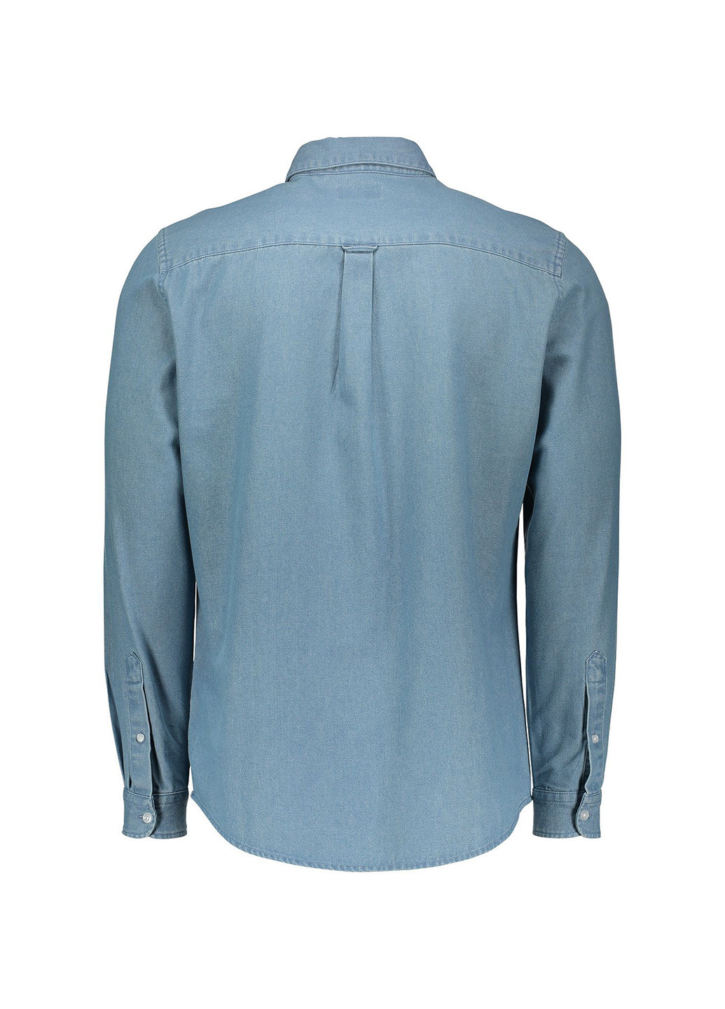 Темно-голубой кэжуал рубашка Piazza Italia с длинным рукавом