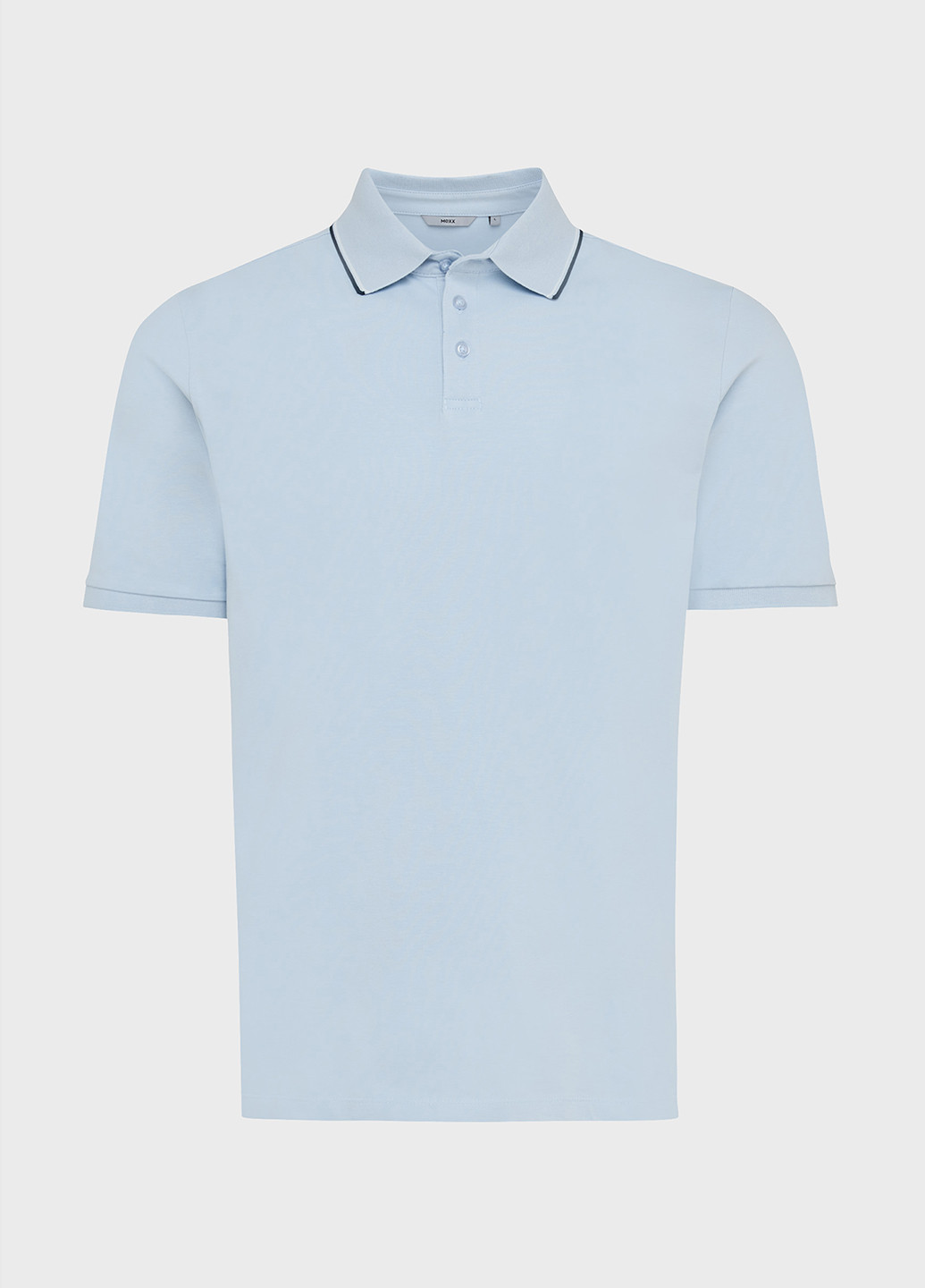 Голубой футболка-поло для мужчин Mexx однотонная