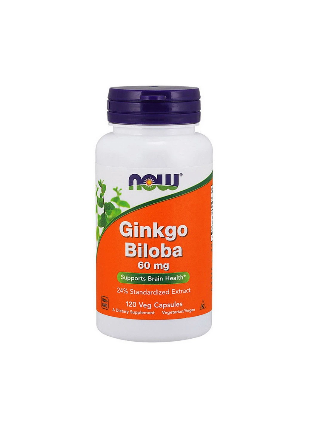 Гинкго билоба Ginkgo Biloba 60 mg (120 капс) нау фудс Now Foods (255408558)