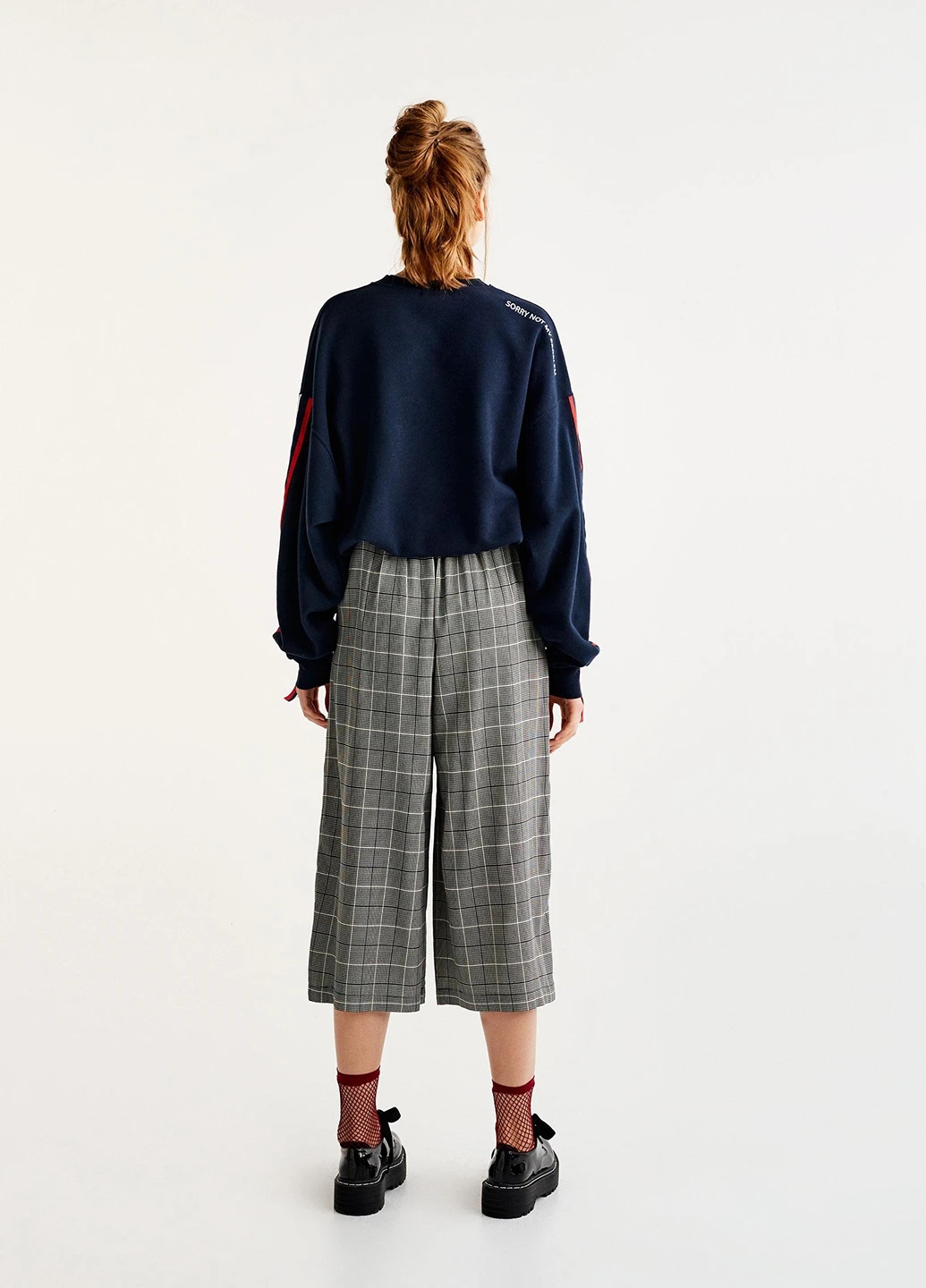 Кюлоти демисезон,серий в клетку, Pull & Bear (248895754)