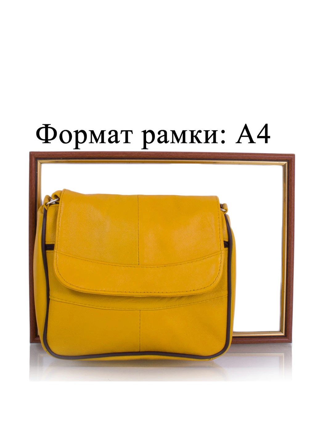 Женская кожаная сумка-почтальонка 20х18х7,5 см TuNoNa (195547160)