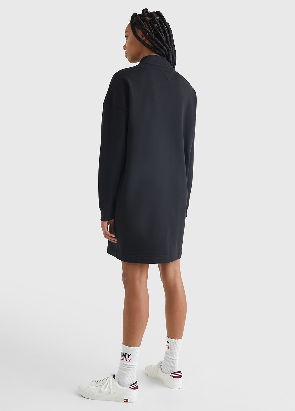 Чорна кежуал сукня сукня-худі Tommy Hilfiger з логотипом