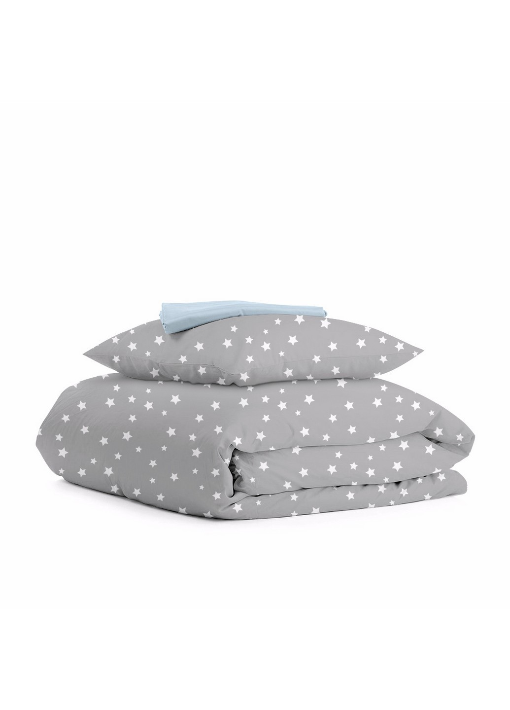 Підліткова постільна білизна STAR GW LIGHT BLUE (підковдра 160х220 см, наволочка 50х70 см, простирадло 155х240 см) Cosas (251801351)