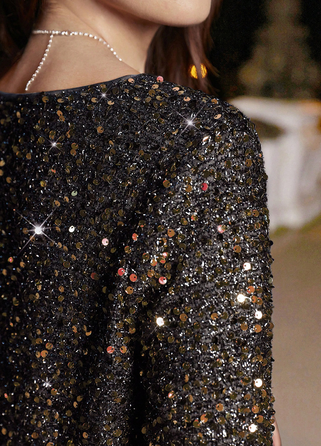 Чорна вечірня, святковий сукня а-силует SHEIN однотонна