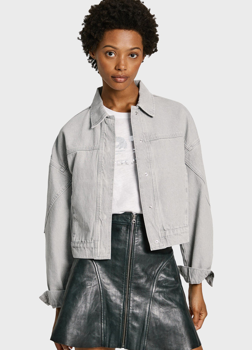 Голубая демисезонная куртка Pepe Jeans