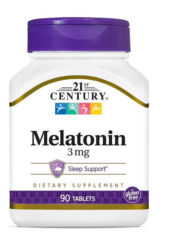 Мелатонін Melatonin 3 mg 90 tablets 21st Century (256159060)
