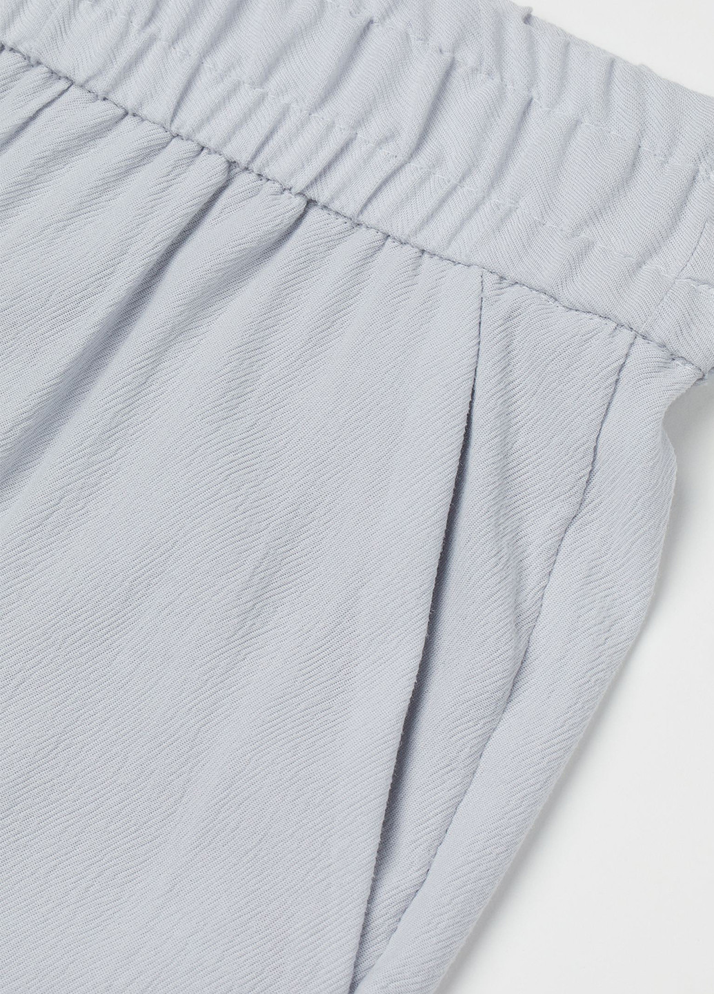 Светло-голубые кэжуал летние прямые брюки H&M