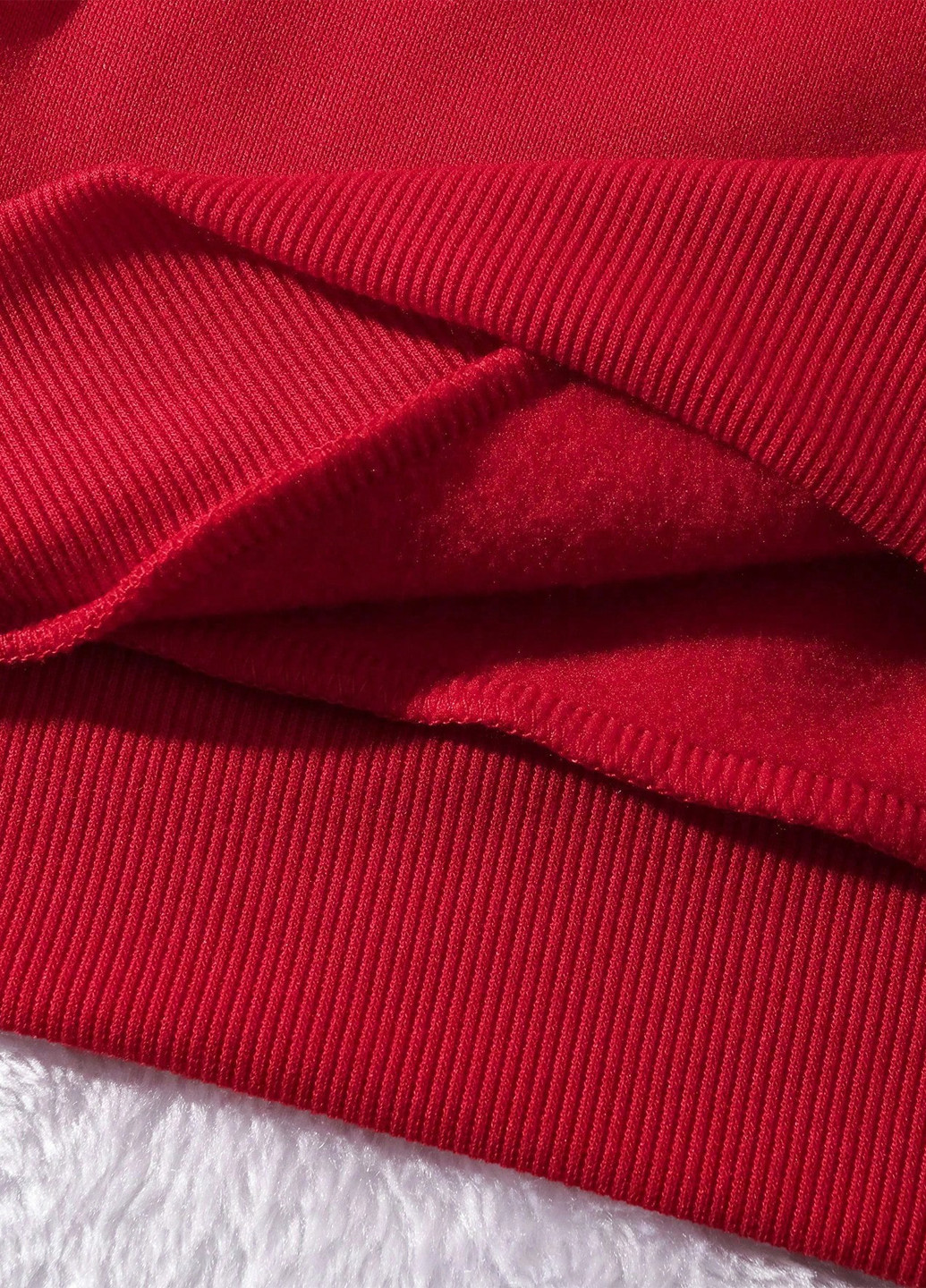 Червоний світшот SHEIN сердечка без декору (365782014)