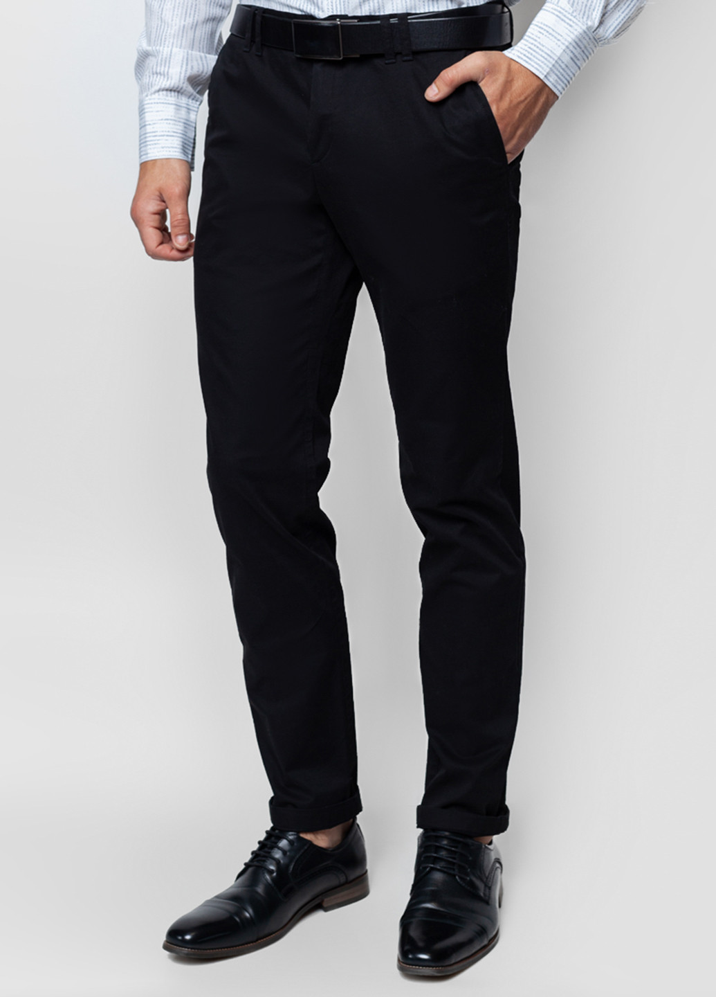 Черные кэжуал демисезонные классические брюки Arber
