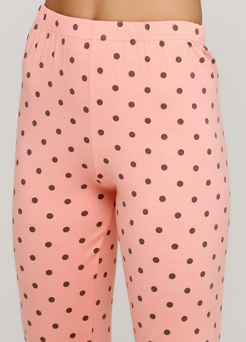 Рожево-коричнева всесезон комплект щільний трикотаж (світшот, штани) Sude