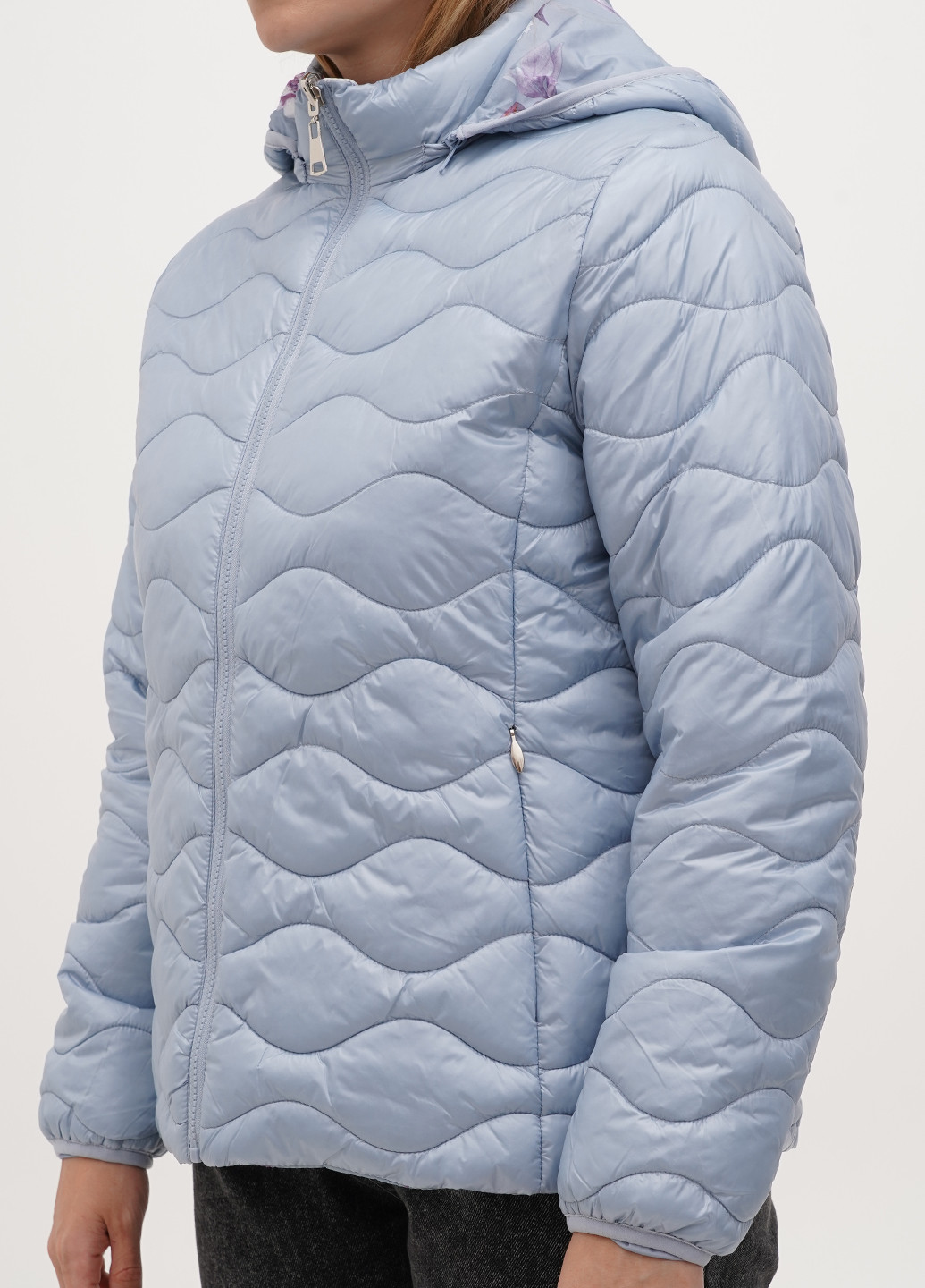 Блакитна демісезонна куртка двостороння Minority