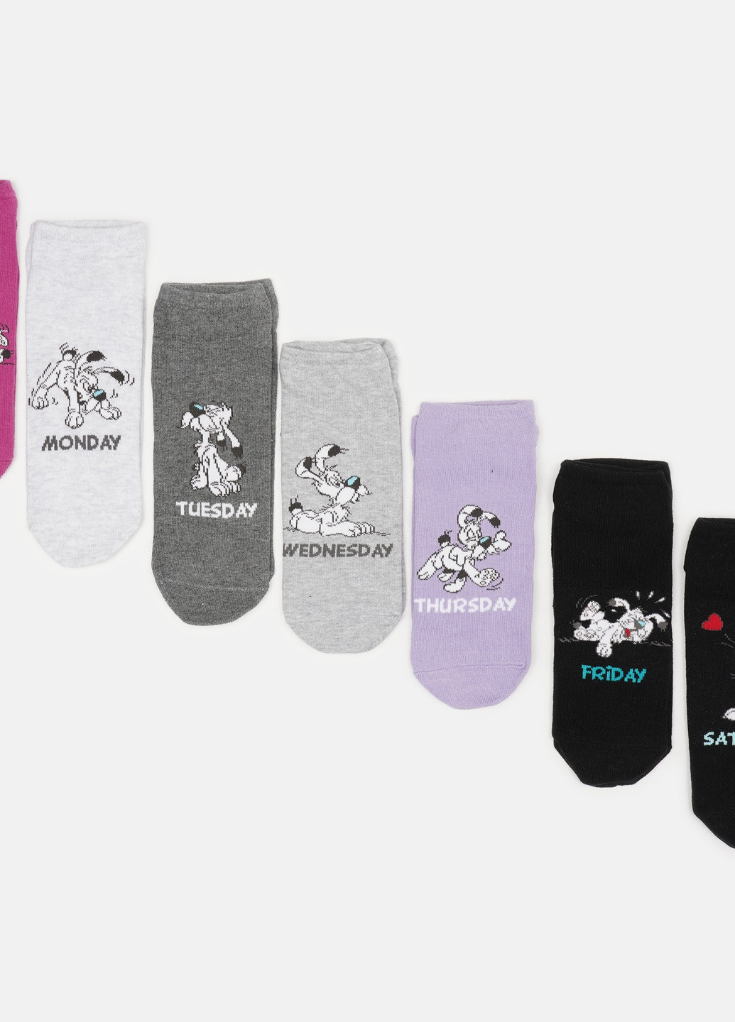 Комбинированные носки (7 шт) C&A однотонные (249896518)