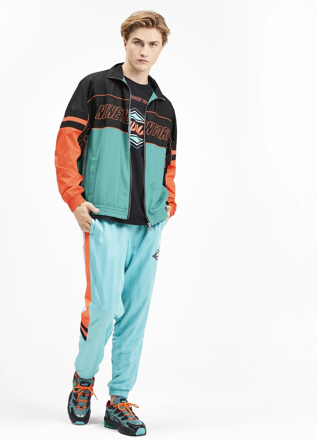 Комбинированная демисезонная ветровка Puma