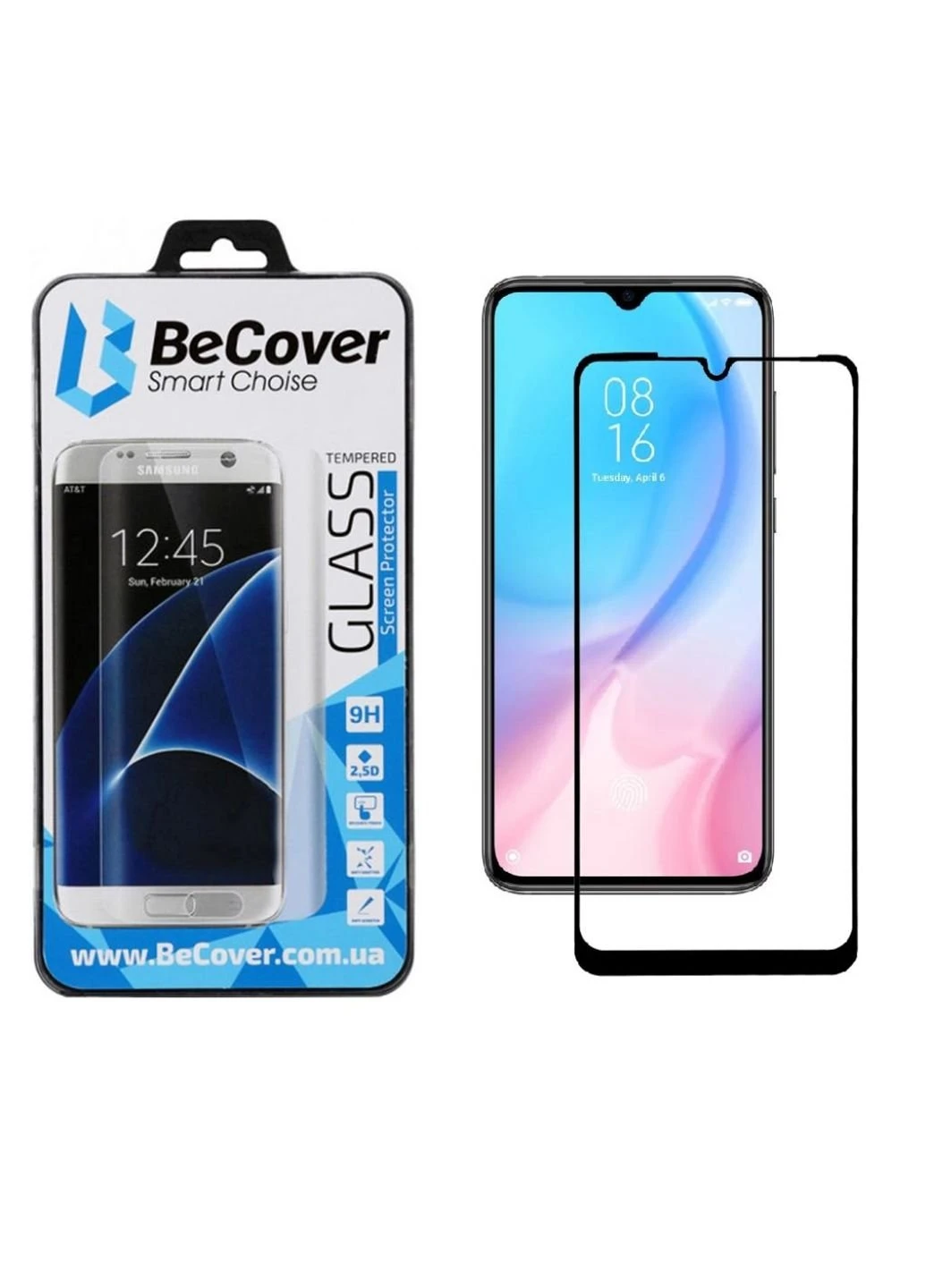 Скло захисне Xiaomi Mi 9 Lite / Mi CC9 Black (704111) BeCover (249609420)