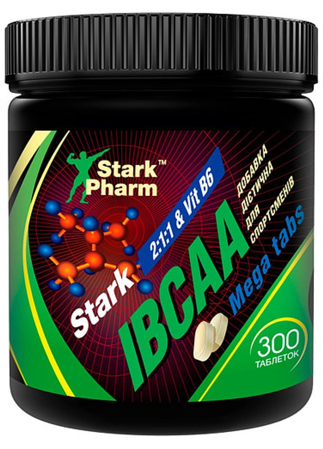 БЦАА IBCAA 2:1:1 900 капсул Stark Pharm (255362352)