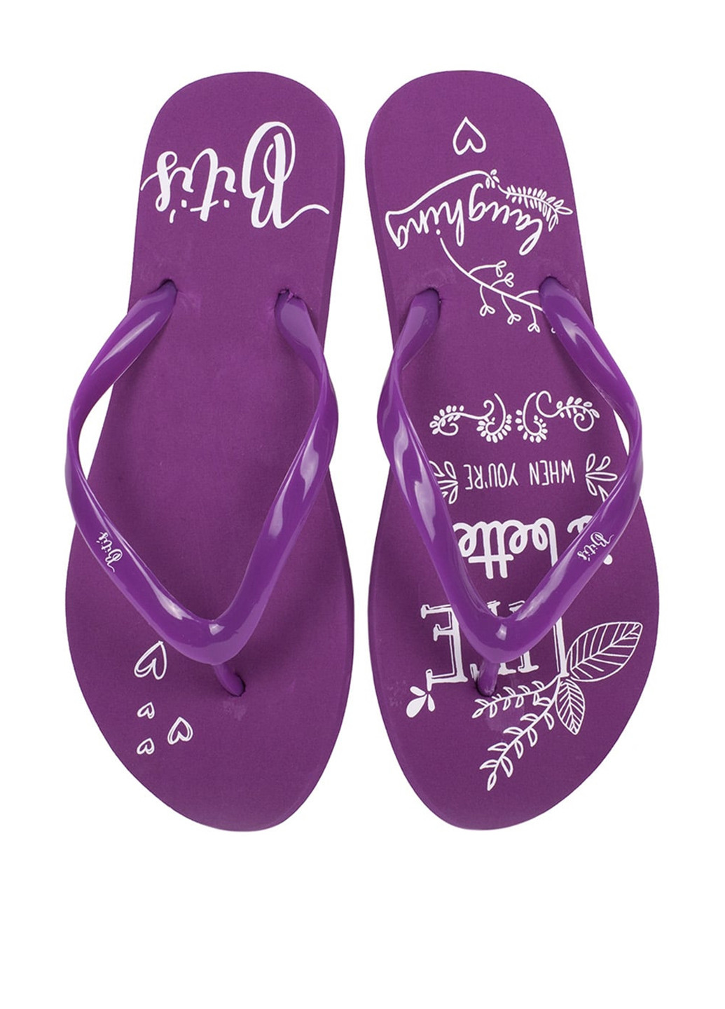 Фиолетовые кэжуал вьетнамки Bitis с логотипом