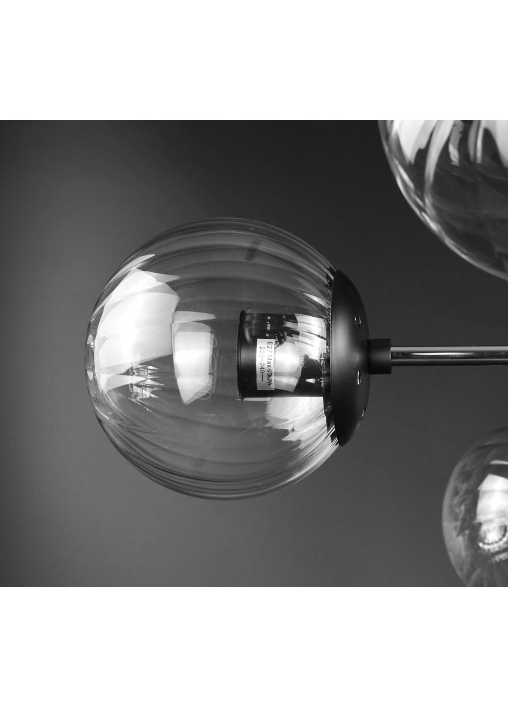 Люстра потолочная на 6 лампочек 51797/6 Черный 28х72х72 см. Sunnysky (253628739)