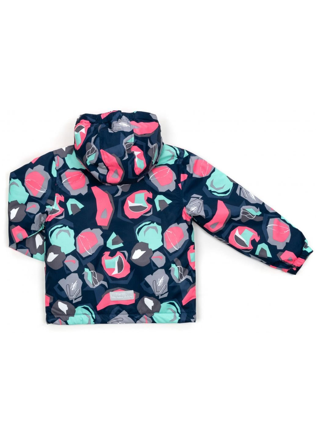 Комбінована демісезонна куртка на флісі утеплена (6025-120g-pink) Top&Sky