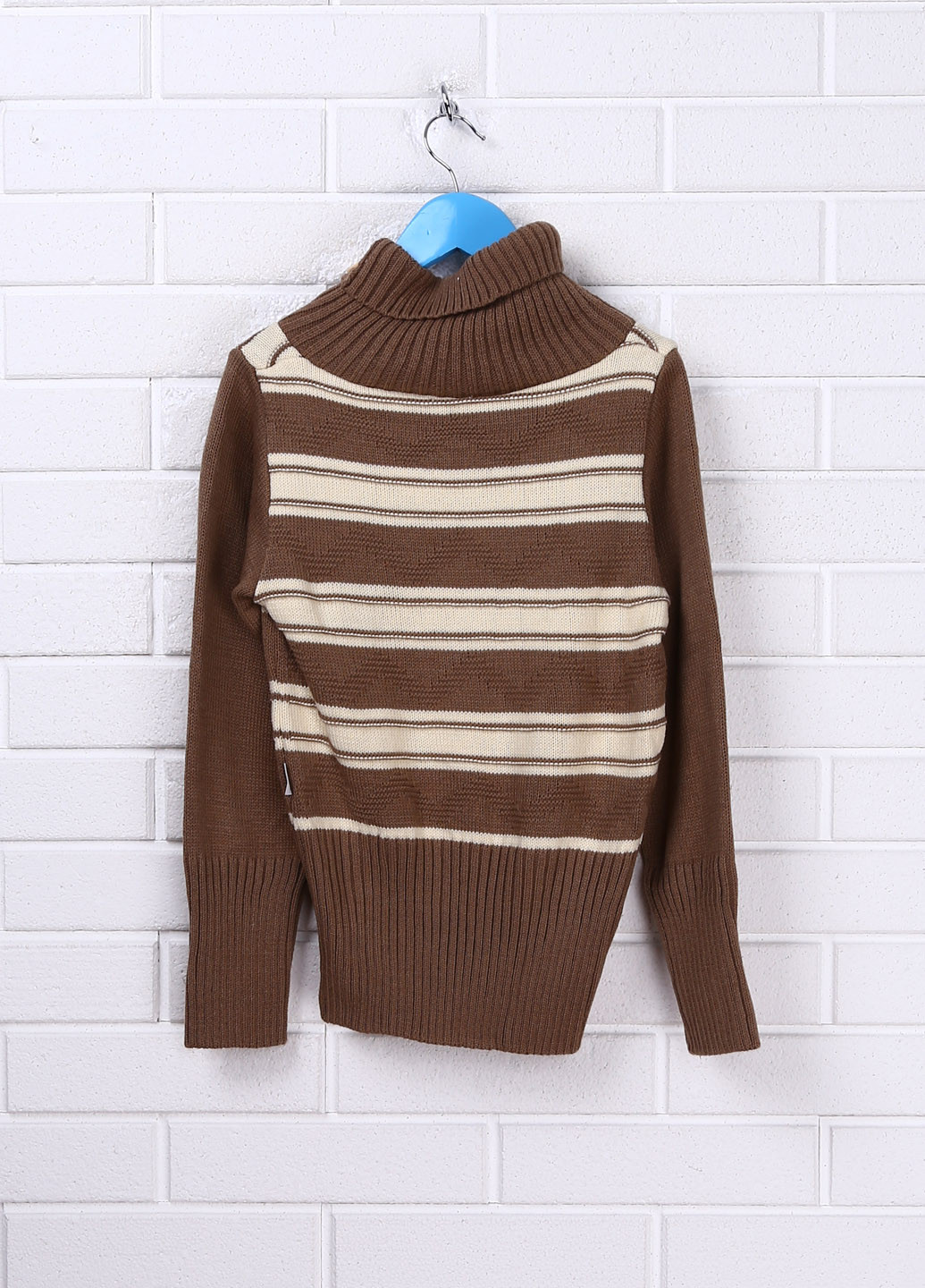 Коричневий демісезонний свитер пуловер Лютик