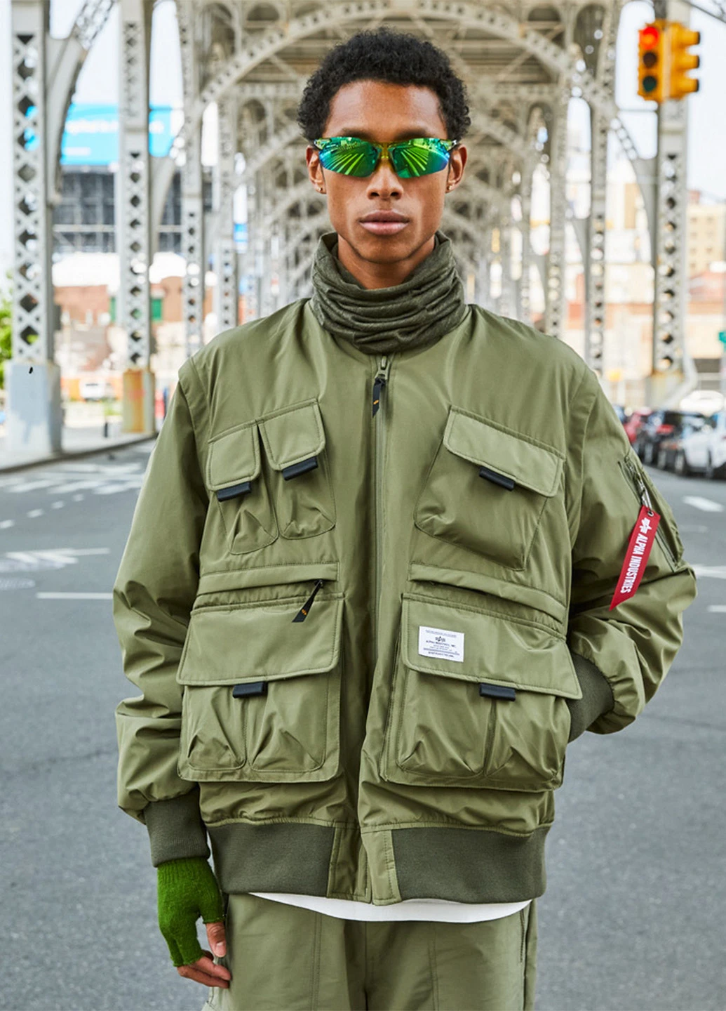 Бомбер Alpha Industries пілот (авіатор) на блискавці (329047707)