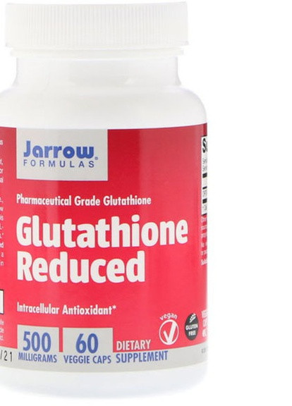 Glutathione Reduced 500 mg 60 Veg Caps JRW15039 Jarrow Formulas (256380014)