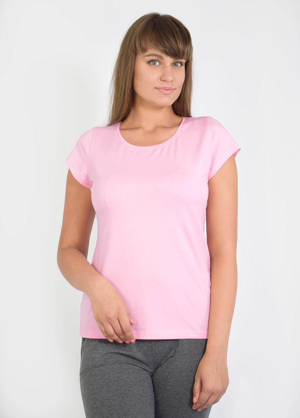 Розовая летняя футболка NEL