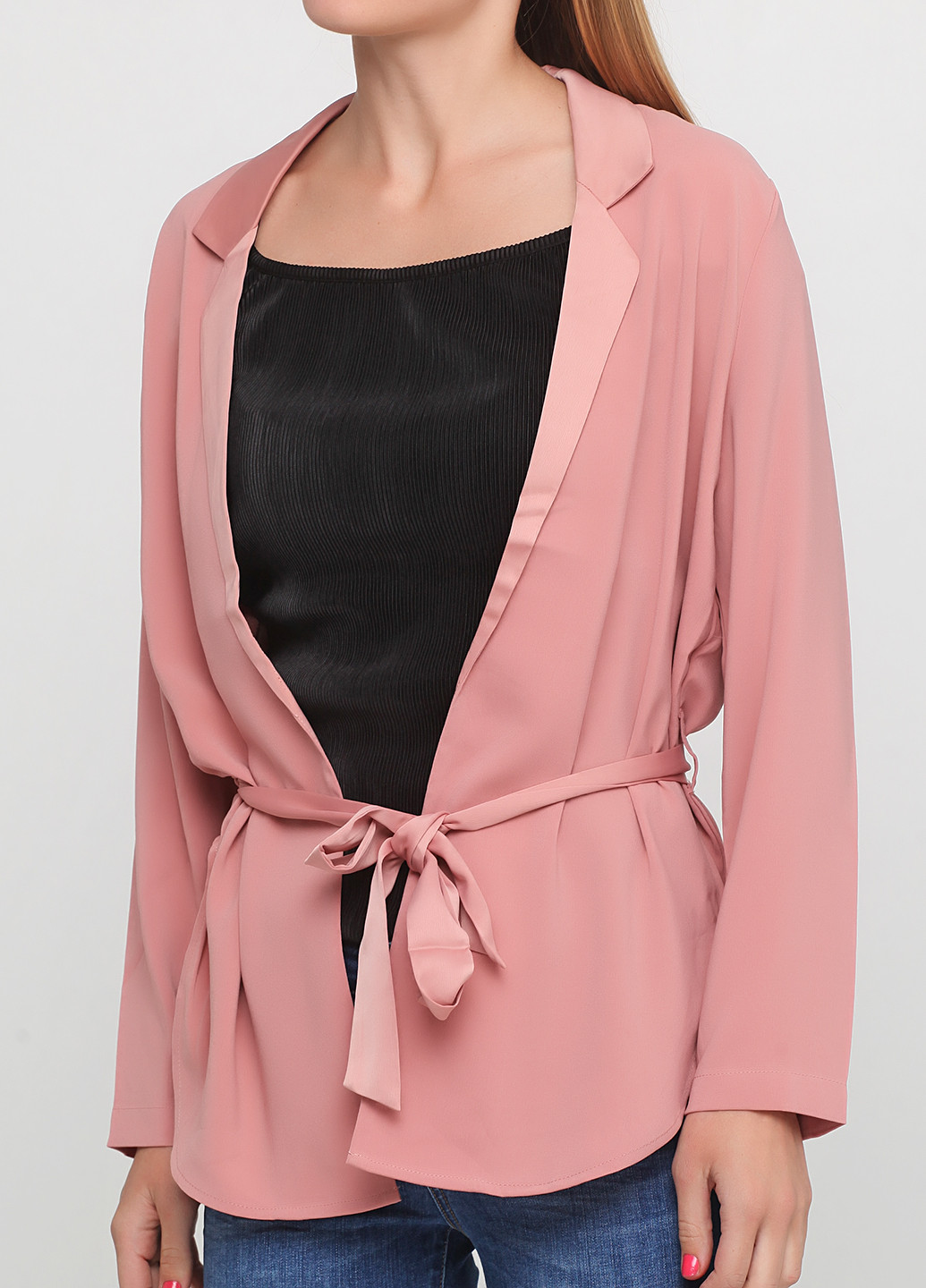 Бежевый женский жакет Saint Tropez однотонный - демисезонный