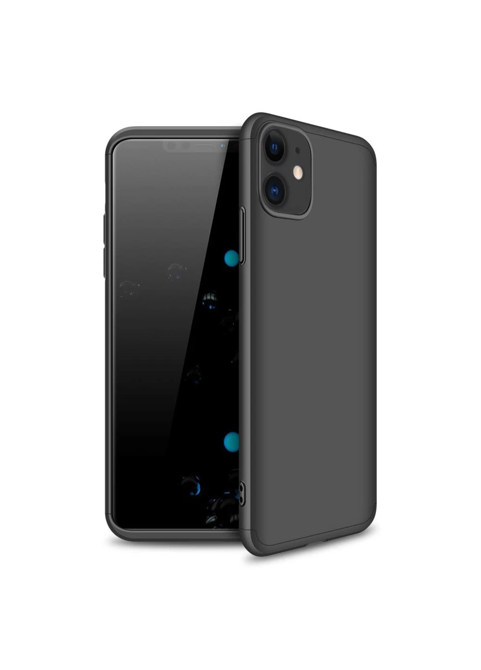 Пластикова накладка LikGus 360 градусів (opp) для Apple iPhone 12 (6.1"") Чорний (is_00000048820_4) GKK (250499712)
