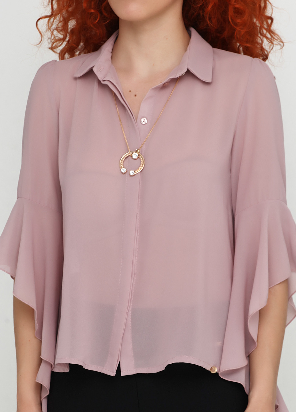 Розовая демисезонная блуза Rinascimento
