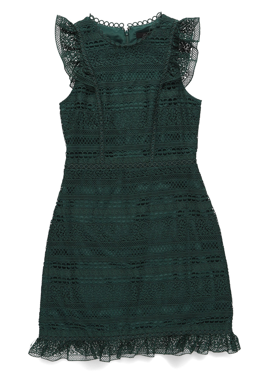 Темно-зеленое кэжуал платье J.Crew однотонное